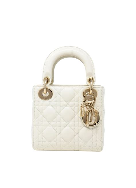 dior mini lady white|Lady Dior small size.